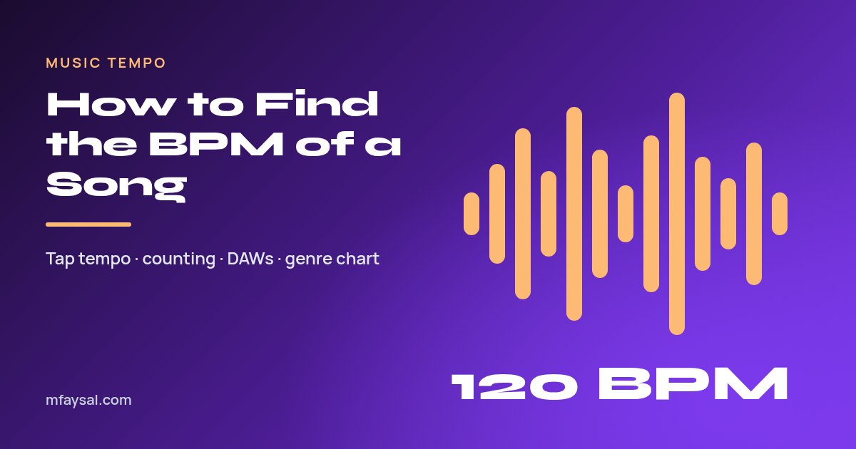 How to Find the BPM of a Song: Tap, Count or Use Software