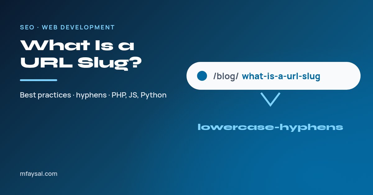 Cover image for What Is a URL Slug? SEO Best Practices, Examples and How to Generate One in Code