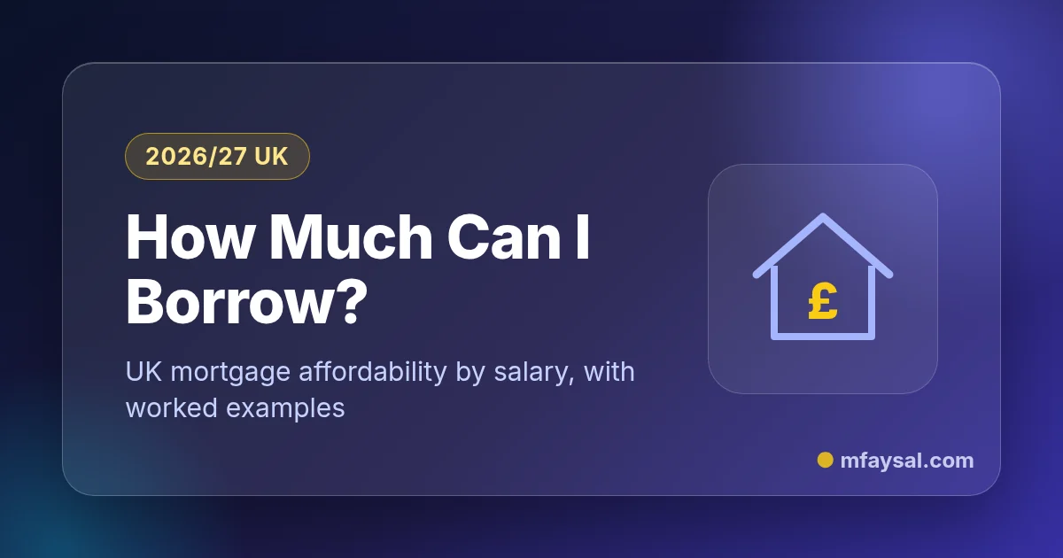 How Much Can I Borrow for a Mortgage in the UK? Salary Multiples Explained (2026)