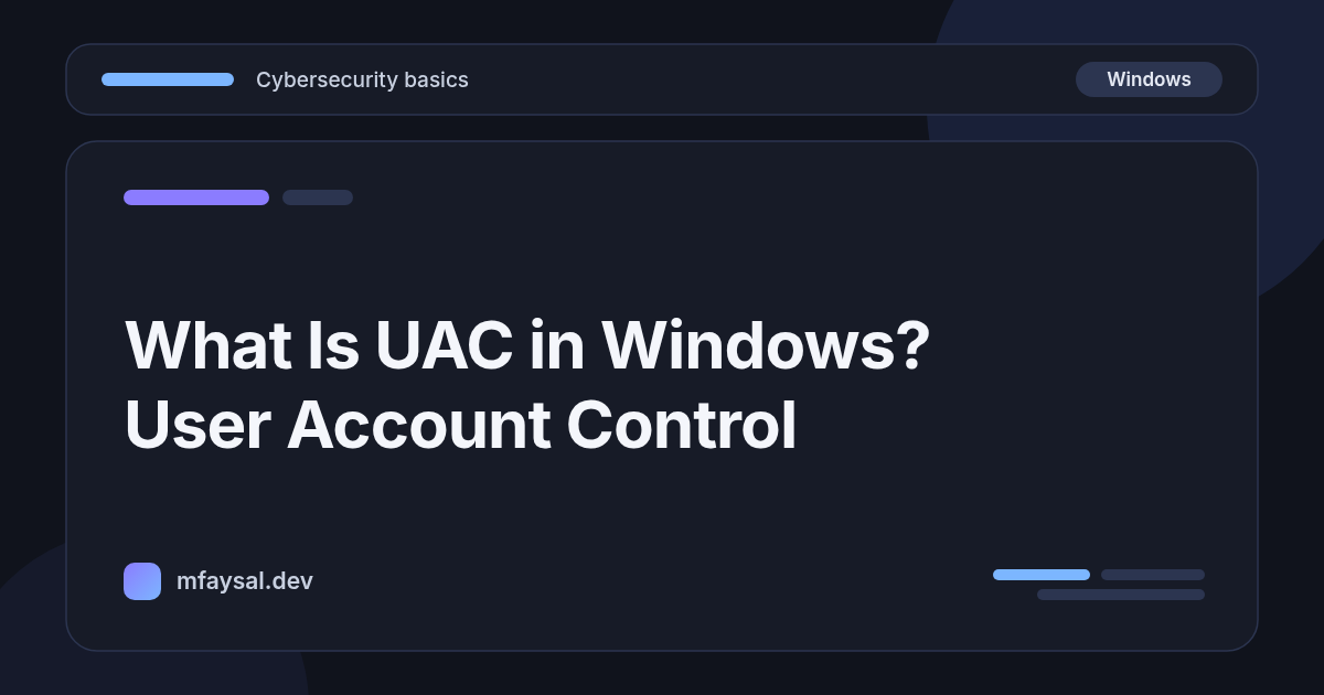 What Is UAC in Windows? User Account Control Explained for Beginners