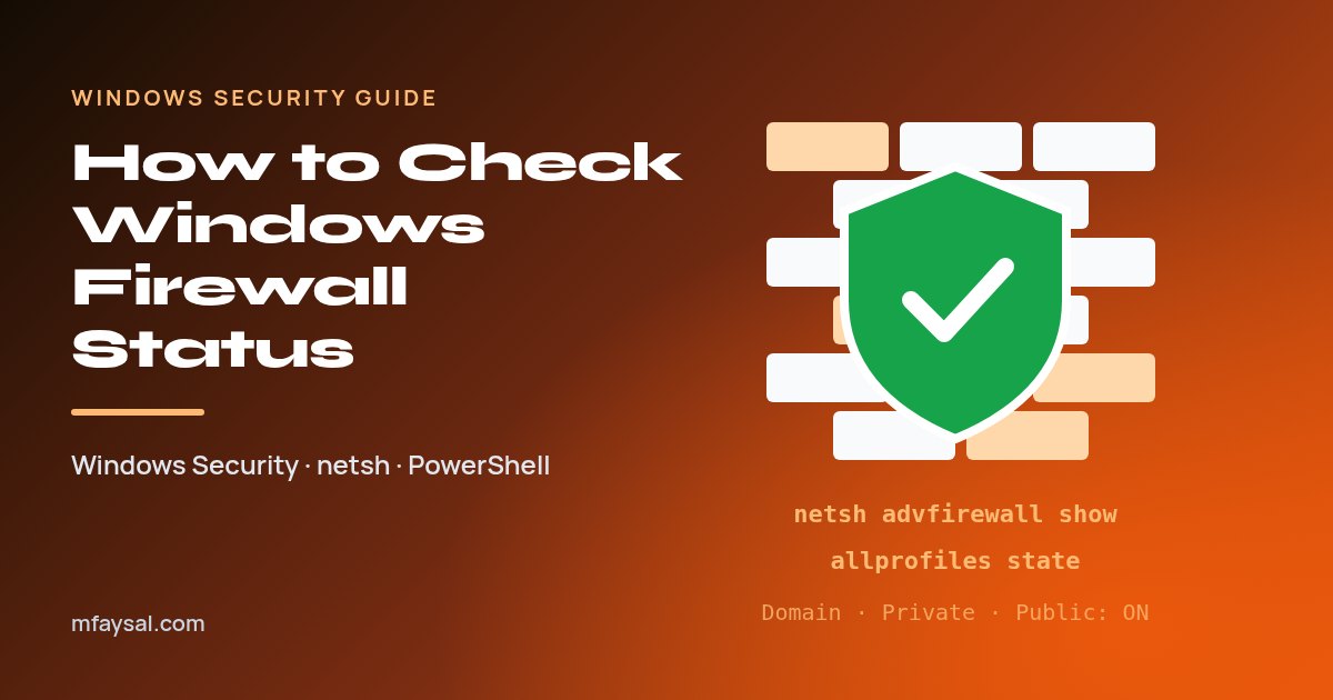 How to Check Windows Firewall Status on Windows 11 and 10 (and Fix It Safely)